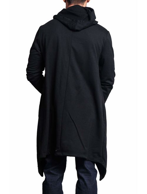 Victorious Men's Long Length Cloak Cardigan Hoodie