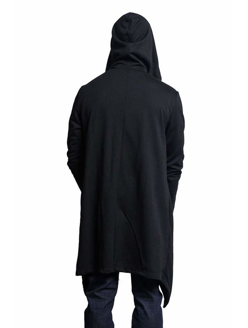 Victorious Men's Long Length Cloak Cardigan Hoodie