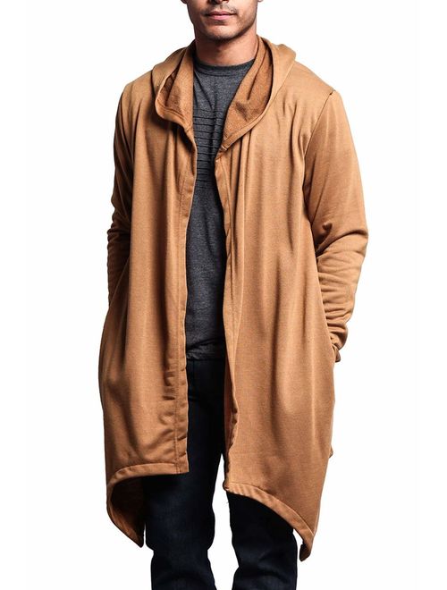 Victorious Men's Long Length Cloak Cardigan Hoodie