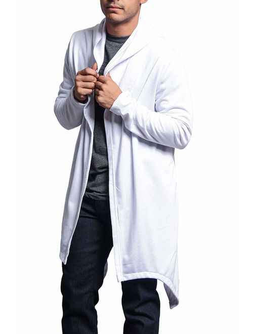 Victorious Men's Long Length Cloak Cardigan Hoodie