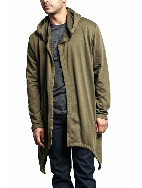 Victorious Men's Long Length Cloak Cardigan Hoodie