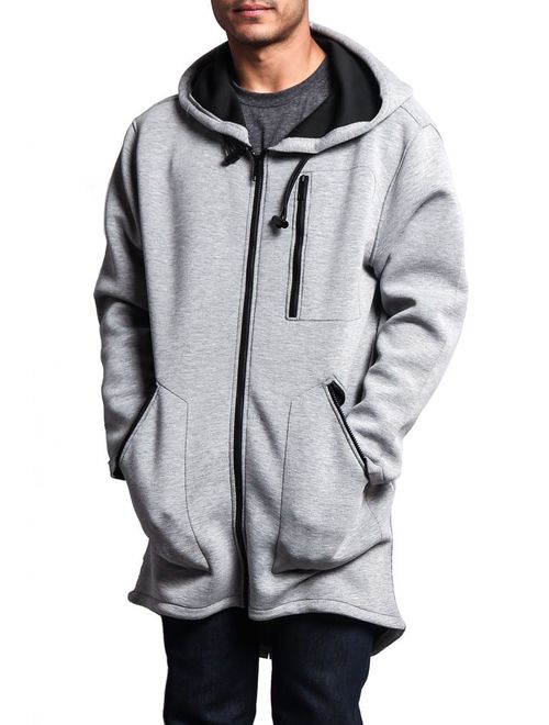 Victorious Men's Long Length Cloak Cardigan Hoodie