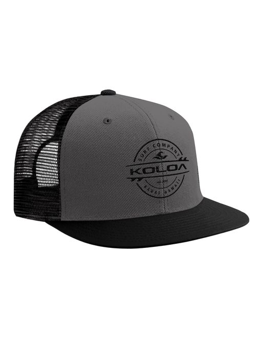 Joe's USA Koloa Surf - Thruster Surfboard Logo Mesh Back Trucker Hats in 15 Colors.