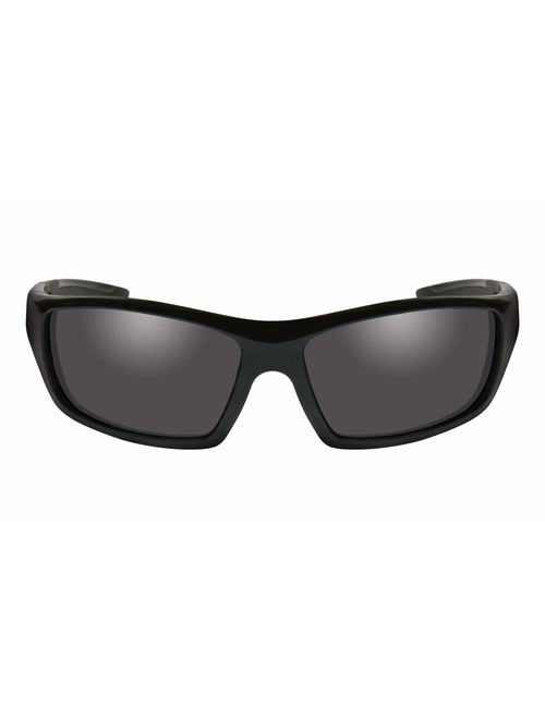 Wiley X Slay Sunglasses, Polarized Smoke Grey, Gloss Black