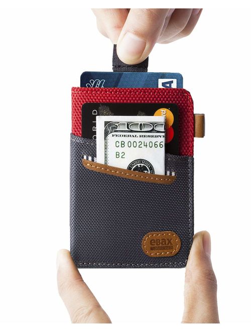 Minimalist Slim Wallet- Front Pocket Credit Card Holder with Cash & Key