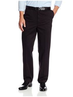 Savane Men's Flat Front Performance Chino Pant, Black, 54W x 30L