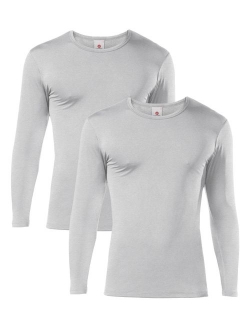 Men's Thermal Underwear Tops Fleece Lined Base Layer Long Sleeve Shirts M09