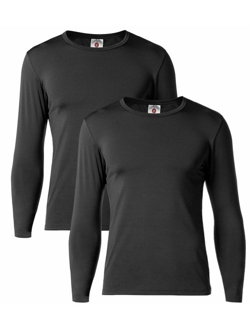 LAPASA Men's Thermal Underwear Tops Fleece Lined Base Layer Long Sleeve Shirts M09