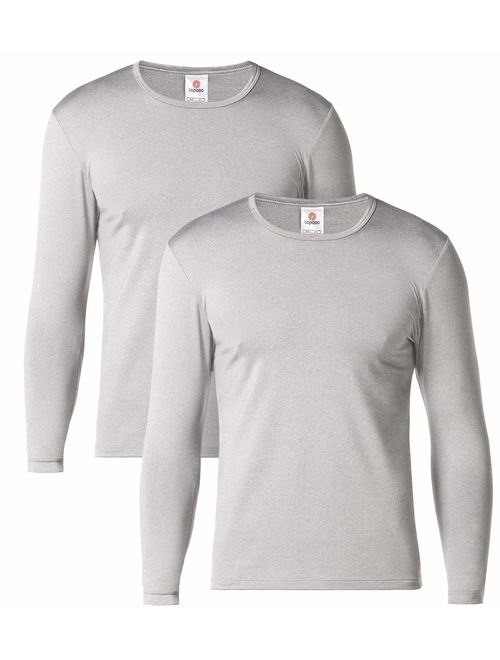 LAPASA Men's Thermal Underwear Tops Fleece Lined Base Layer Long Sleeve Shirts M09