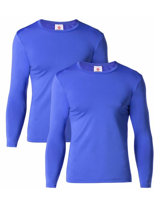 LAPASA Men's Thermal Underwear Tops Fleece Lined Base Layer Long Sleeve Shirts M09