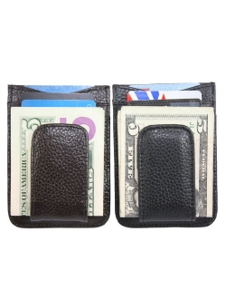 Men's Leather Wallet Credit Card ID Holder Money Clip