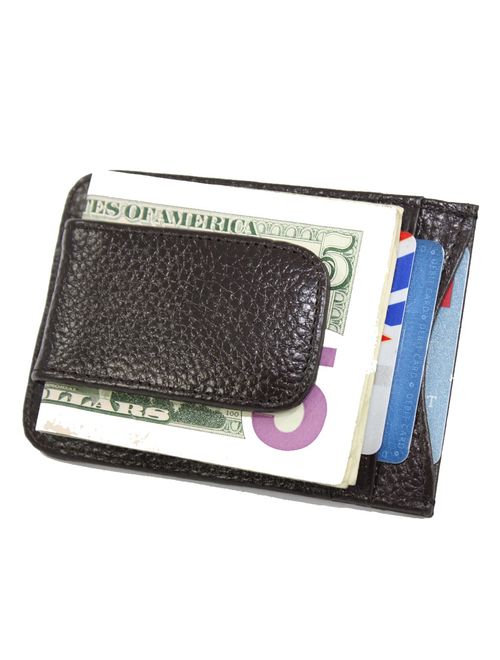 Men's Leather Wallet Credit Card ID Holder Money Clip