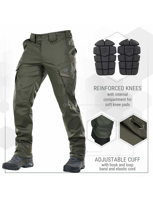 Aggressor Flex - Tactical Pants - Men Black Cotton with Cargo Pockets