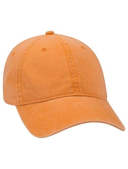 Otto 6 Panel Low Profile Garment Washed Pigment Dyed Baseball Cap