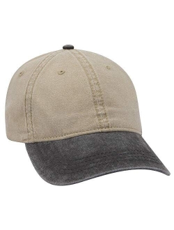 Otto 6 Panel Low Profile Garment Washed Pigment Dyed Baseball Cap