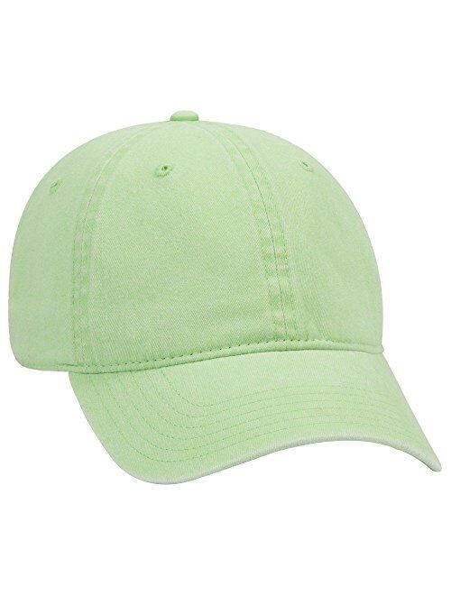 Otto 6 Panel Low Profile Garment Washed Pigment Dyed Baseball Cap