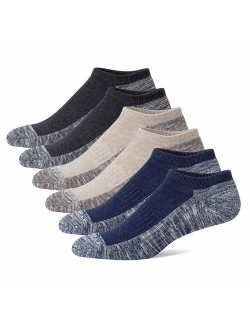 u&i Men's Performance Cushion Cotton Low Cut Ankle Athletic Socks (6-Pack/12-Pack)