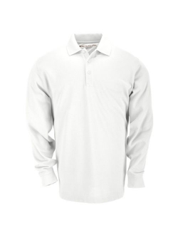 5.11 Tactical Professional Long Sleeve Polo Shirt, Cotton Pique Knit, Reinforced Seams, Style 42056