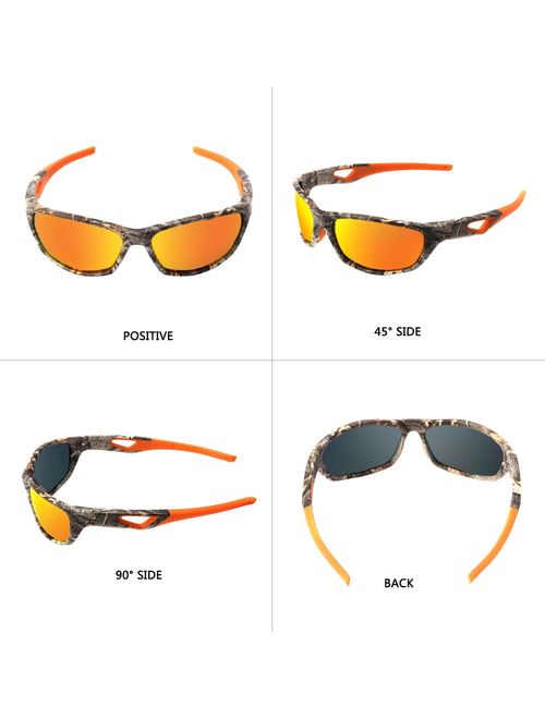 Polarized Sport Sunglasses Driving Sun Glasses for Men Shades Eyewear UV Protection