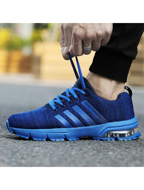 Topteck Air Cushion Running Shoes Men Womens Lightweight Sports Sneakers Athletic Walking Tennis