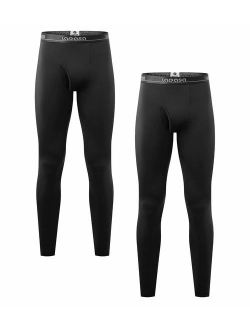 Men's Thermal Underwear Pants Fleece Lined Long Johns Leggings Base Layer Bottoms M10
