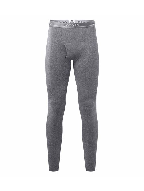 LAPASA Men's Thermal Underwear Pants Fleece Lined Long Johns Leggings Base Layer Bottoms M10