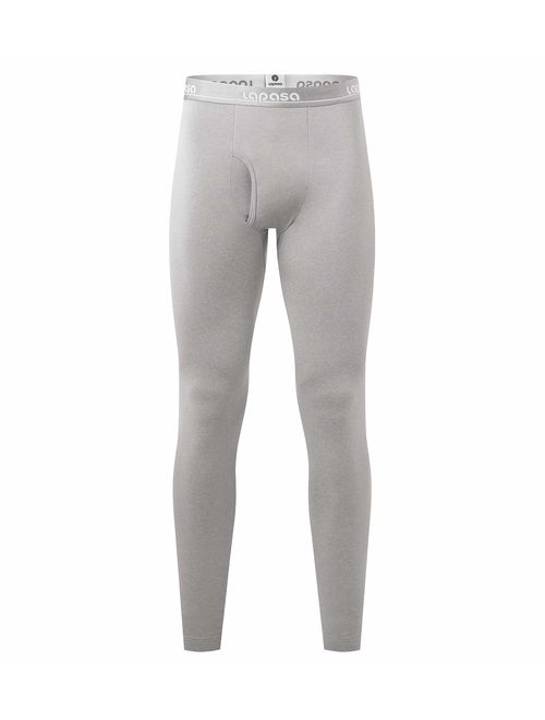 LAPASA Men's Thermal Underwear Pants Fleece Lined Long Johns Leggings Base Layer Bottoms M10