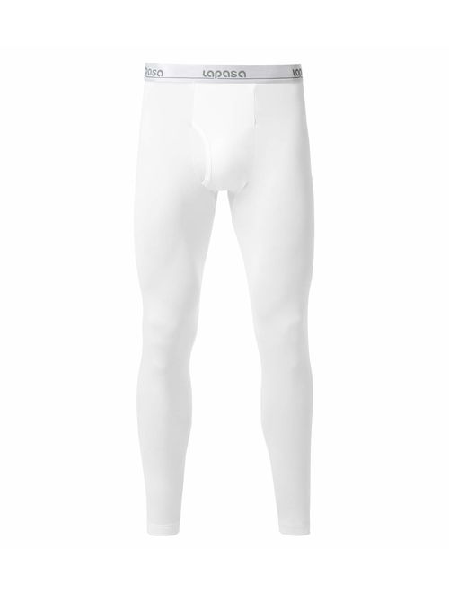 LAPASA Men's Thermal Underwear Pants Fleece Lined Long Johns Leggings Base Layer Bottoms M10