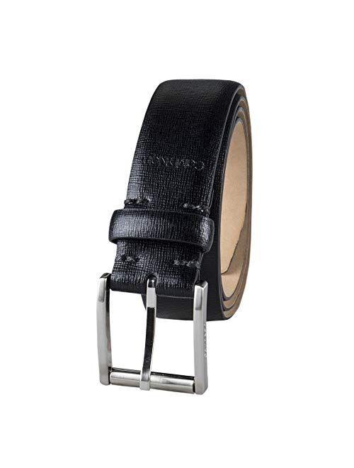 Calvin Klein Men's Feather-Edge Semi-Shine Belt