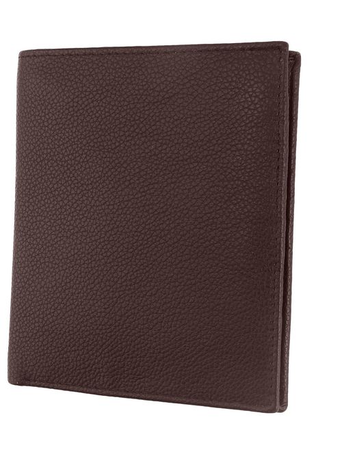 RFID Blocking Mens Leather Bi-Fold Big Hipster Wallet, 13 credit card slots