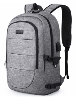 Travel Laptop Backpack, Anti Theft Business Laptop Backpack with USB Charging Port and Headphone Interface