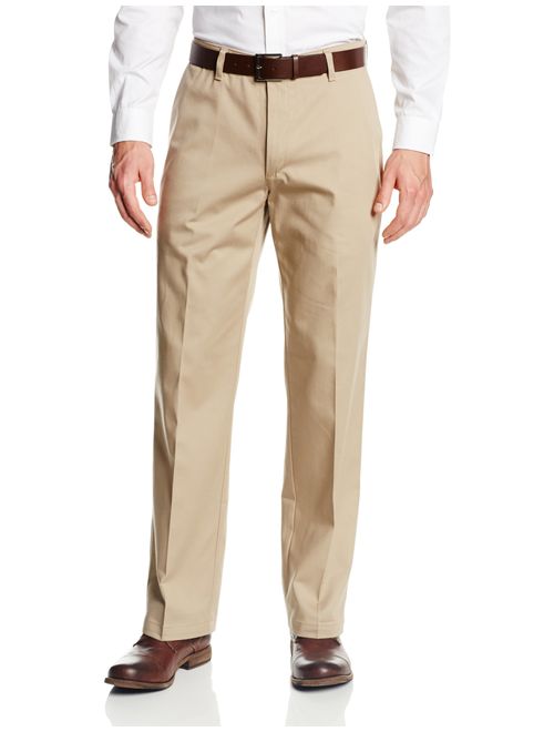 Lee Men's Comfort Waist Custom Relaxed Fit Flat Front Pant