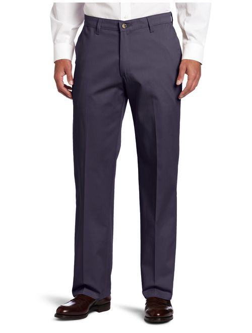 Lee Men's Comfort Waist Custom Relaxed Fit Flat Front Pant