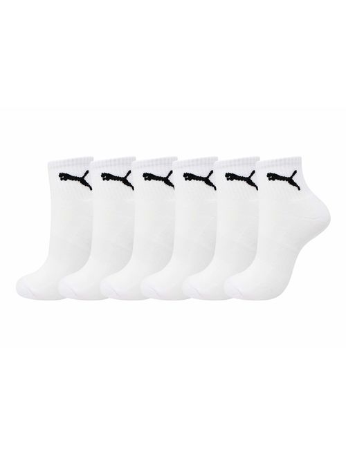 PUMA Men's 6-Pack Quarter Cut Socks