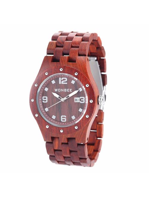 WONBEE Wooden Watch for Men and Women-Handmade Craftsmanship Wood Watches