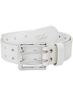 Falari Men's Full Grain Leather Belt Double Prong Belt 9004 & 9024