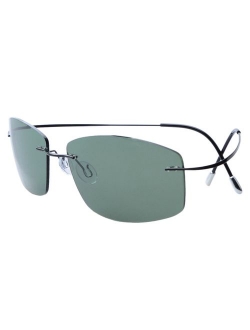 Eyekepper Rimless Titanium Frame Polarized Sunglasses