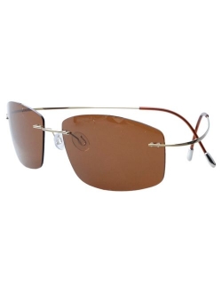 Eyekepper Rimless Titanium Frame Polarized Sunglasses