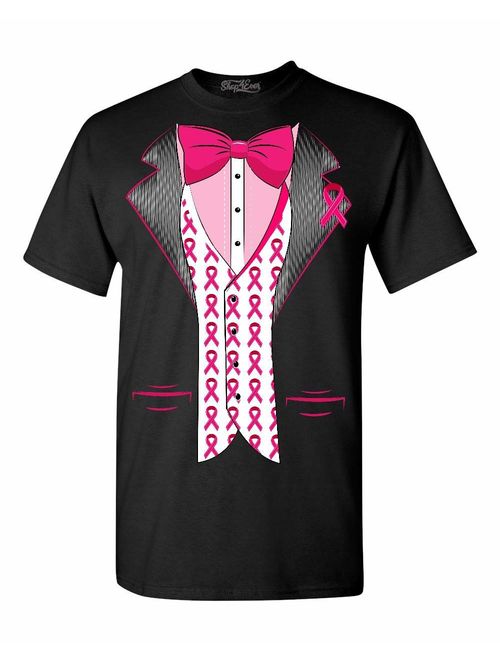 shop4ever Classic Tuxedo T-Shirt Party Costume Shirts