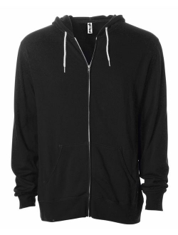 Global Blank Slim Fit Lightweight Zip Up Hoodie Men and Women Hooded Sweatshirt