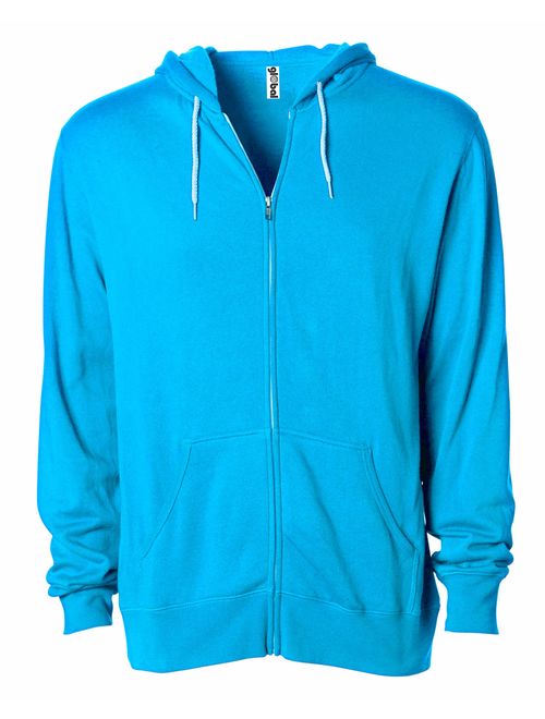 Global Blank Slim Fit Lightweight Zip Up Hoodie Men and Women Hooded Sweatshirt