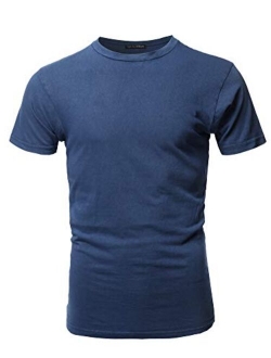 Style by William Men's Causal Solid Basic 100% Ring Spun Cotton Long Sleeve T-Shirt