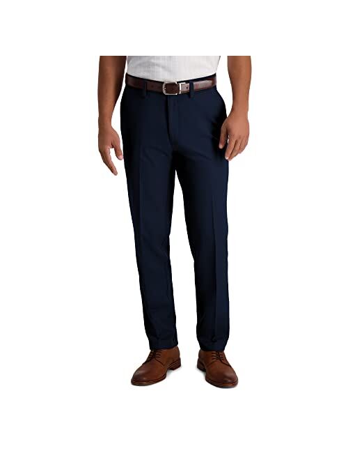 Haggar Men's Cool 18 Pro Slim Fit Flat Front Superflex Waistband Pant