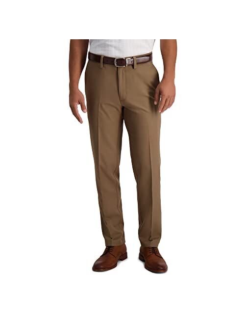 Haggar Men's Cool 18 Pro Slim Fit Flat Front Superflex Waistband Pant