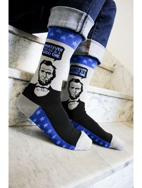 Foot Traffic, Men's Education-Themed Socks, Fits Men's Shoe Sizes 7-12