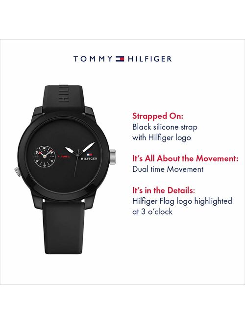 tommy hilfiger all black watch