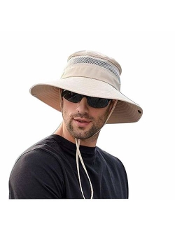 Men Women Sunscreen Cooling Hat Ice Cap Heatstroke Protection Cooling Cap Wide Brim Sun Hat with UV Protection