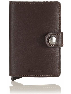 Secrid Men Mini Wallet Genuine Leather RFID Safe Card Case for max 12 cards