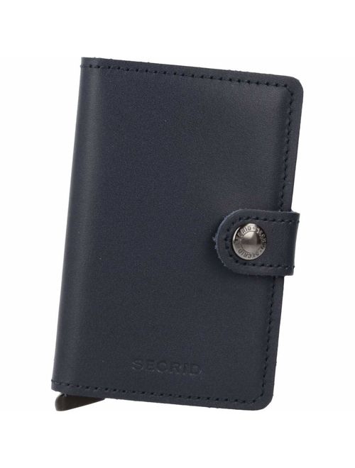 Secrid Men Mini Wallet Genuine Leather RFID Safe Card Case for max 12 cards