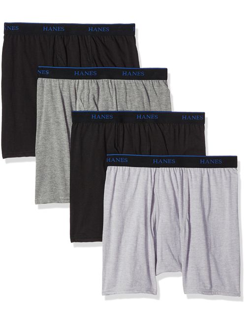 Hanes Ultimate Men's 4-Pack Comfortblend Boxer Briefs with FreshIQ